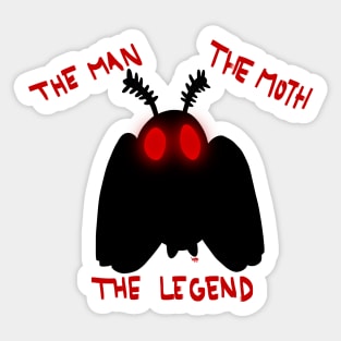 The Man, the Moth, the Legend Sticker